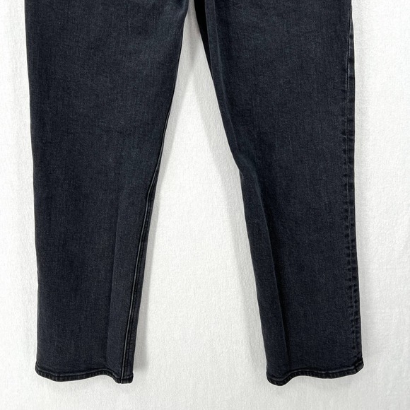 ARITZIA DENIM FORUM Jeans Womens 29 Black The Arlo High Rise Straight 28L - Picture 10 of 16